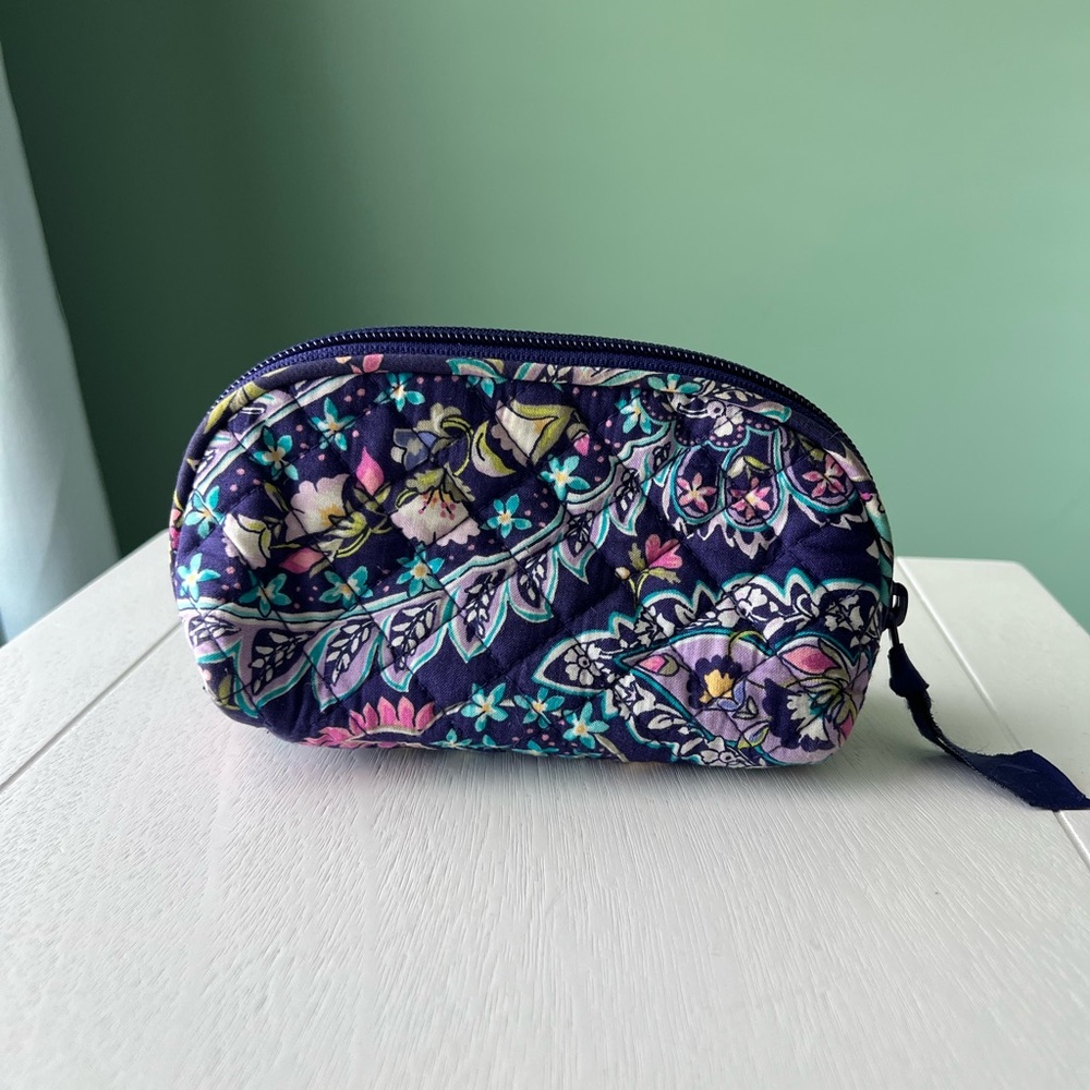 Vera Bradley French Paisley Cosmetic Bag with Quilted Design